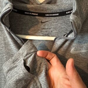 Nike size medium gray dry fit running base layer